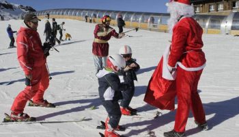 papá noel llega a sierra nevada